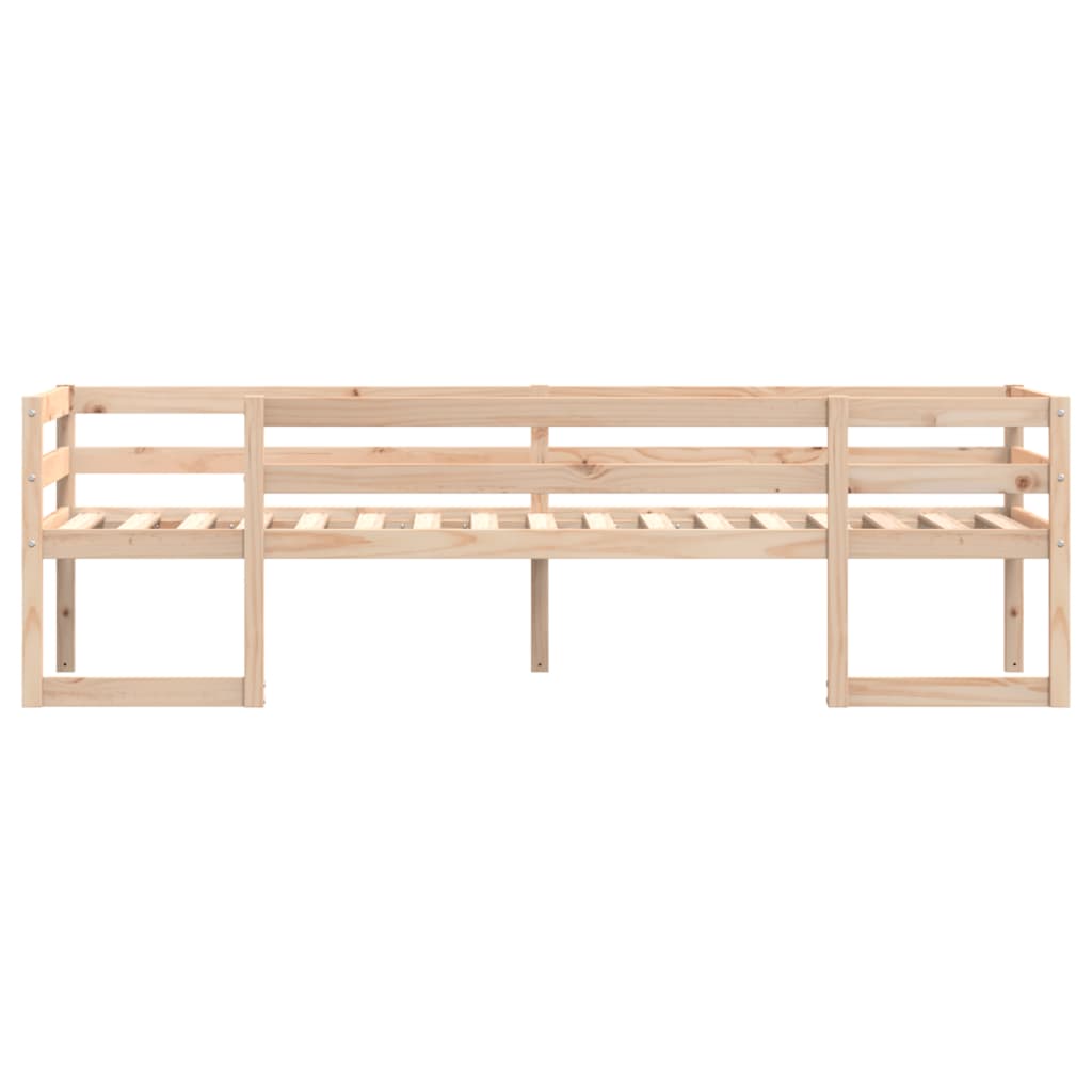 sengeramme til juniorseng 90x190 cm massivt fyrretræ