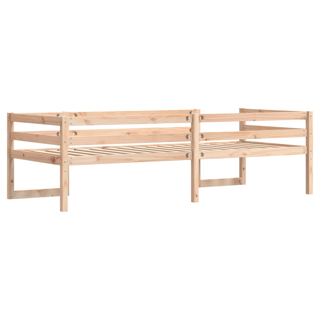 sengeramme til juniorseng 90x190 cm massivt fyrretræ