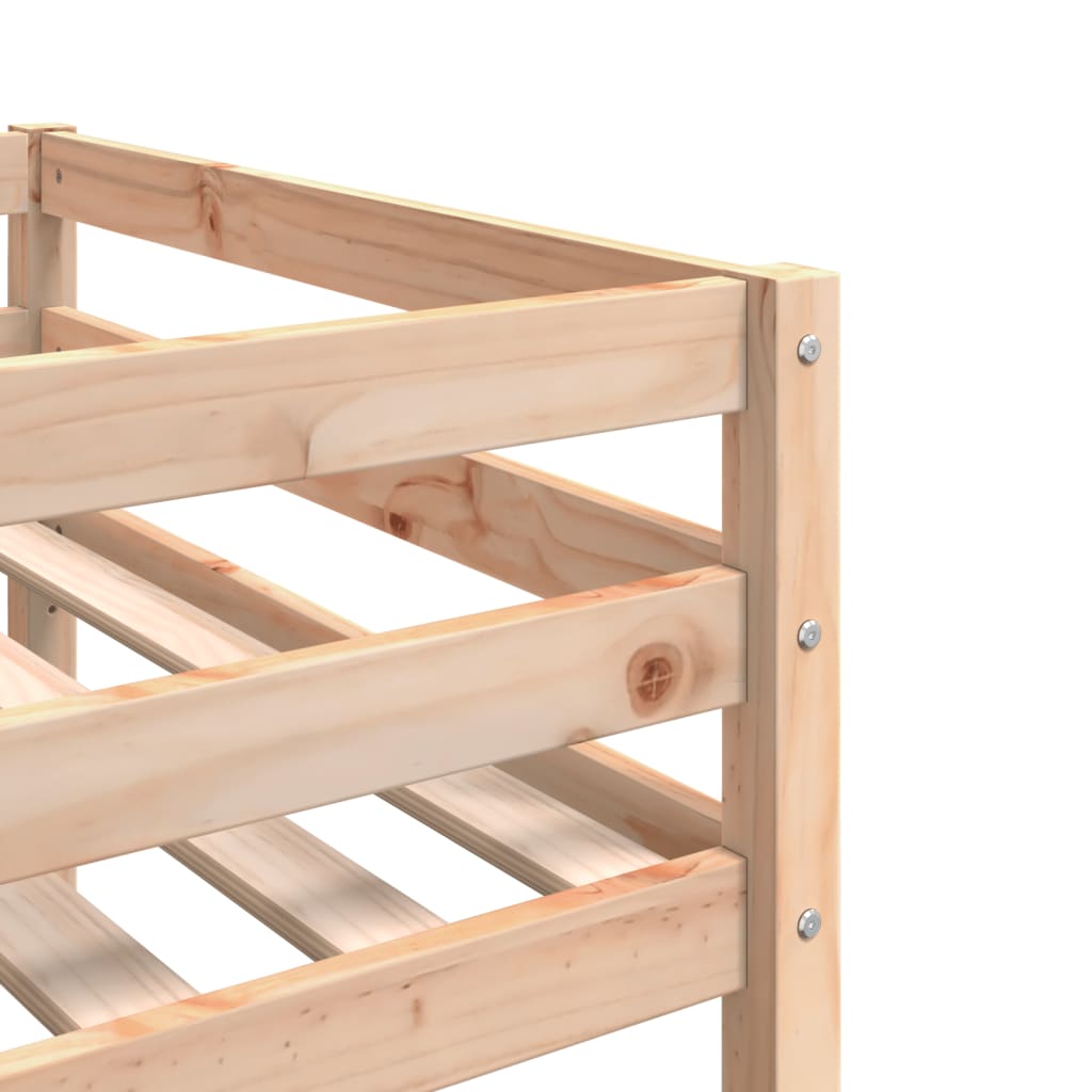 sengeramme til juniorseng 90x190 cm massivt fyrretræ