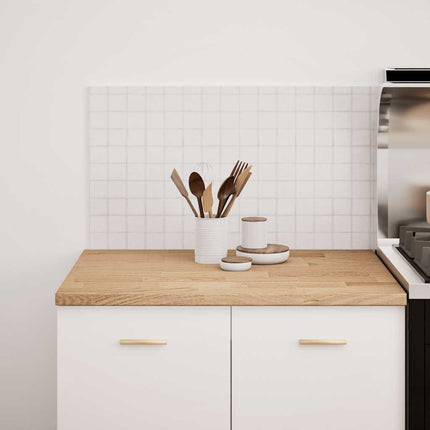 køkkenbordplade 80x63,5x2,7 cm massivt egetræ rektangulær