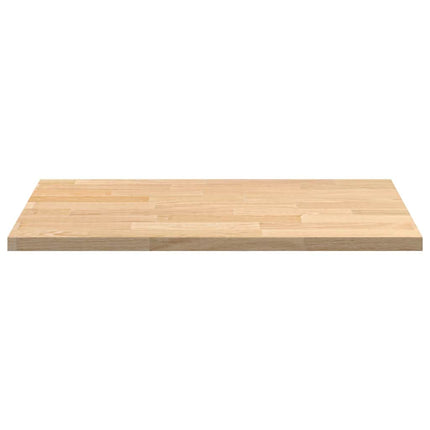 køkkenbordplade 80x63,5x2,7 cm massivt egetræ rektangulær
