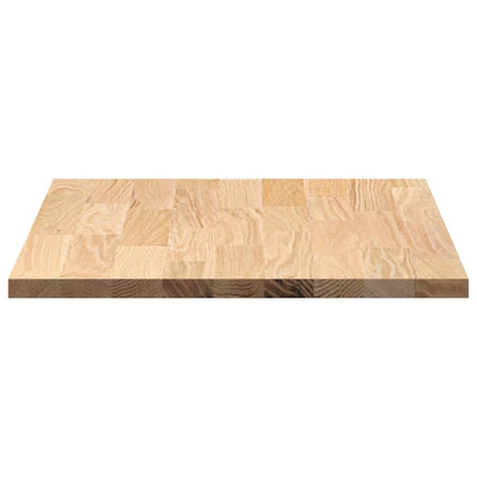 køkkenbordplade 80x63,5x2,7 cm massivt egetræ rektangulær