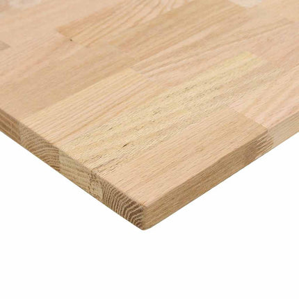 køkkenbordplade 80x63,5x2,7 cm massivt egetræ rektangulær