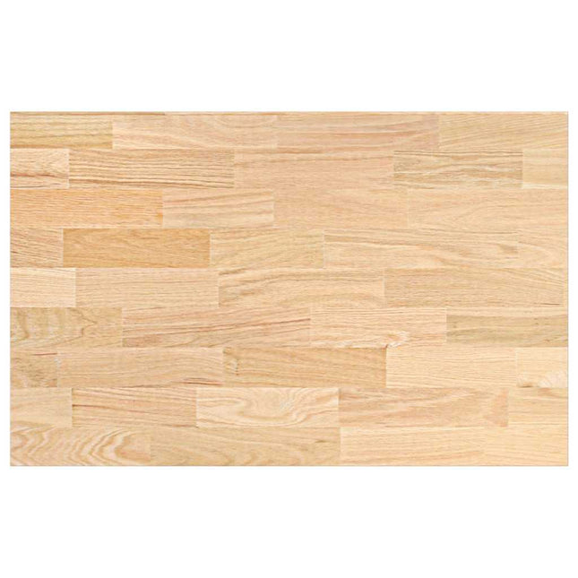 køkkenbordplade 100x63,5x2,7 cm massivt egetræ rektangulær