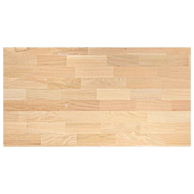 køkkenbordplade 120x63,5x2,7 cm massivt egetræ rektangulær