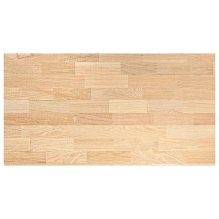 køkkenbordplade 120x63,5x2,7 cm massivt egetræ rektangulær