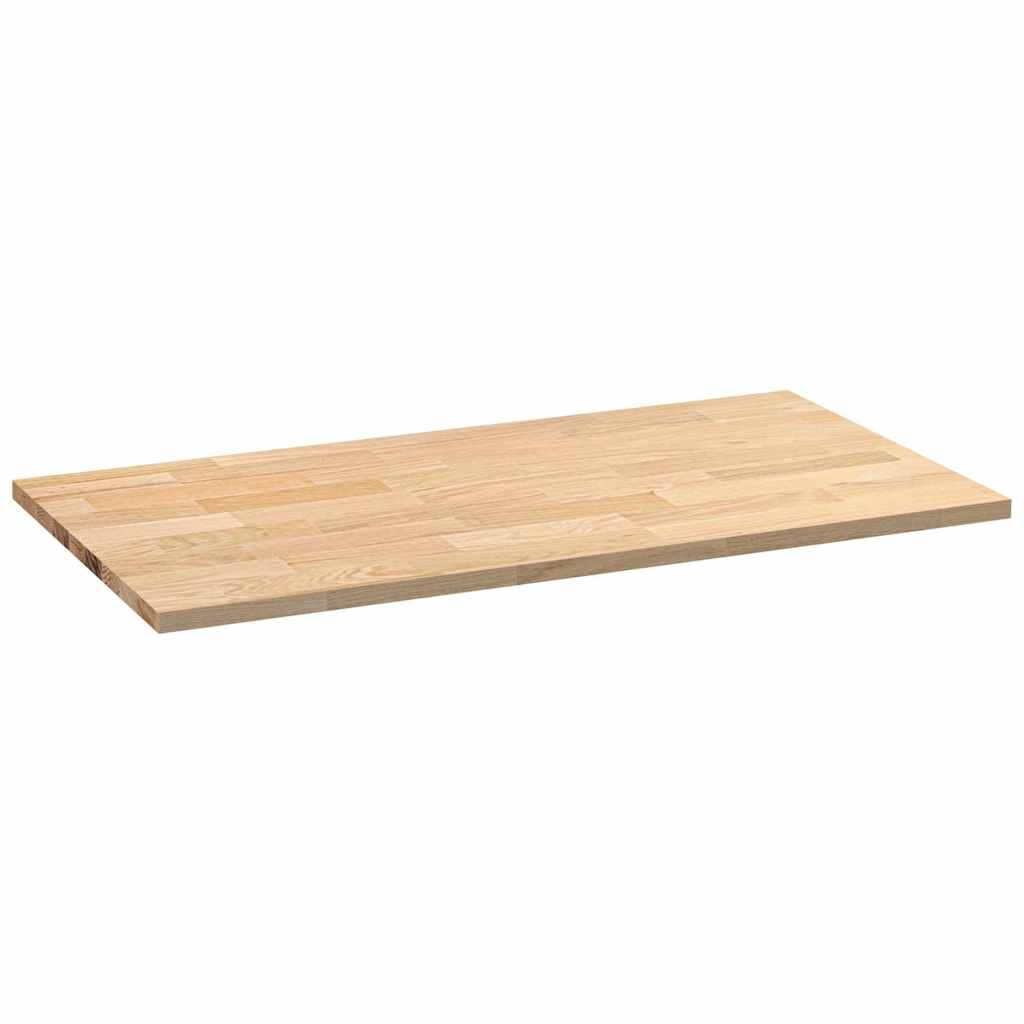 køkkenbordplade 120x63,5x2,7 cm massivt egetræ rektangulær