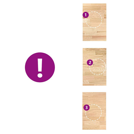 køkkenbordplade 40x63,5x4 cm massivt egetræ rektangulær