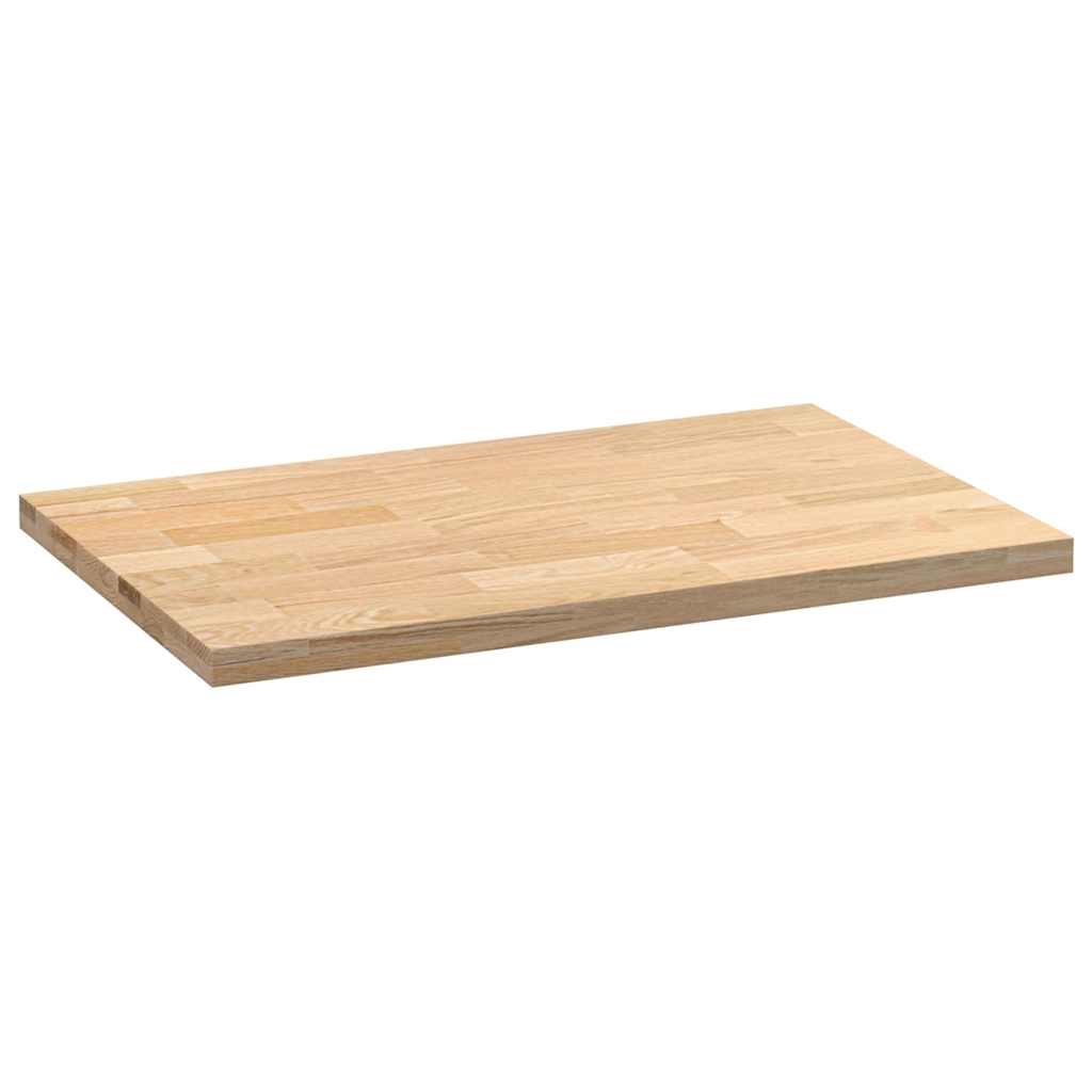 køkkenbordplade 100x63,5x4 cm massivt egetræ rektangulær