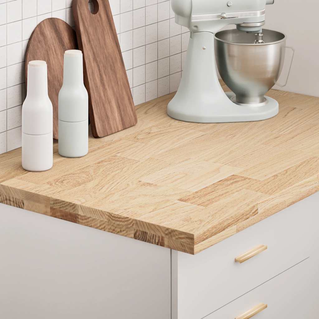 køkkenbordplade 100x63,5x4 cm massivt egetræ rektangulær