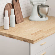 køkkenbordplade 100x63,5x4 cm massivt egetræ rektangulær