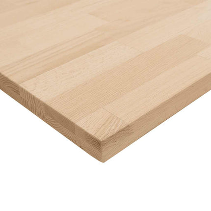 køkkenbordplade 140x63,5x4 cm massivt egetræ rektangulær