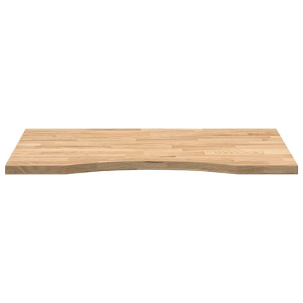 bordplade ubehandlet 80x50x2,5 cm massivt egetræ rektangulær