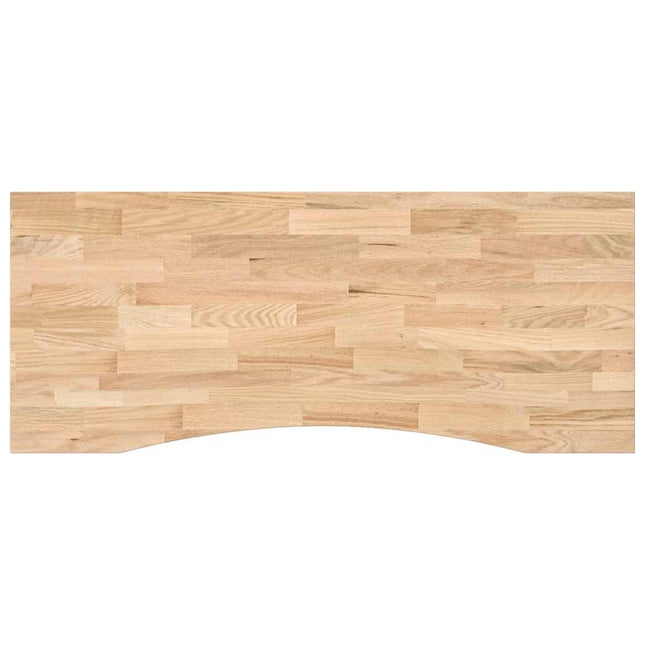 bordplade ubehandlet 120x50x2,5 cm massivt egetræ rektangulær