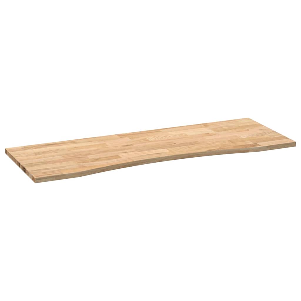 bordplade ubehandlet 140x50x2,5 cm massivt egetræ rektangulær