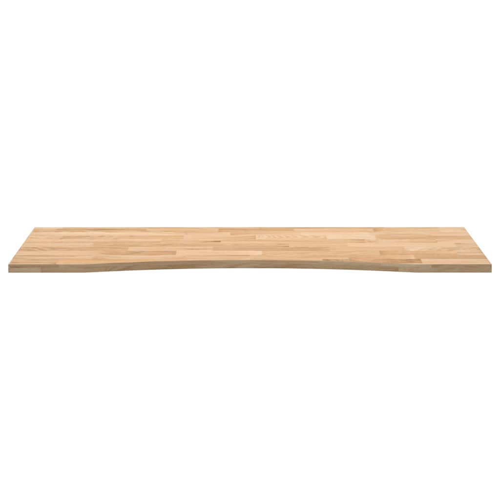 bordplade ubehandlet 140x50x2,5 cm massivt egetræ rektangulær
