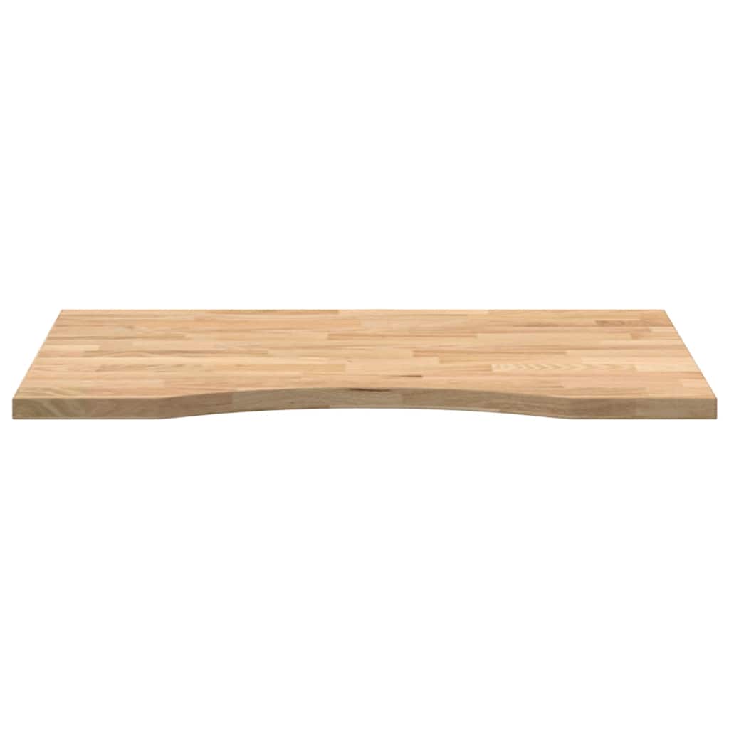 bordplade ubehandlet 80x60x2,5 cm massivt egetræ rektangulær