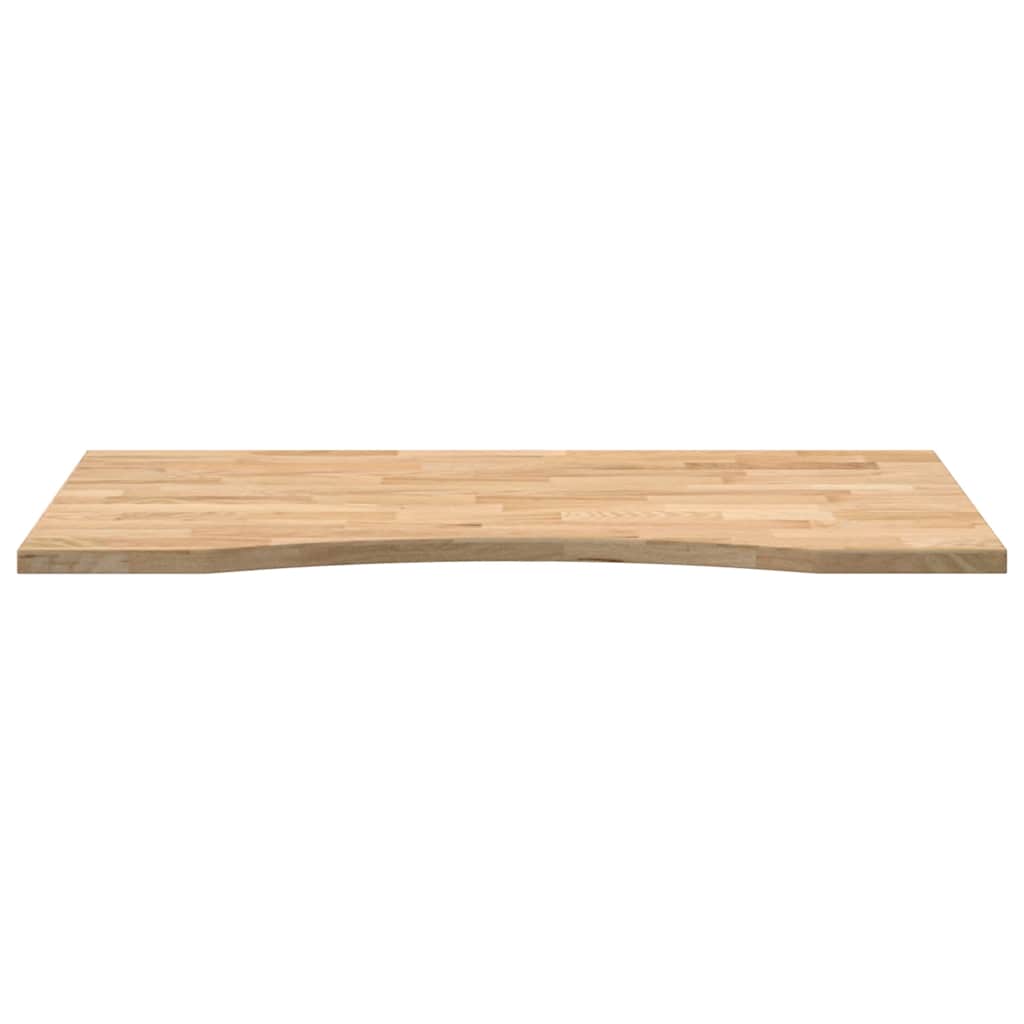 bordplade ubehandlet 100x60x2,5 cm massivt egetræ rektangulær