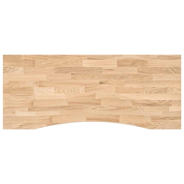 bordplade ubehandlet 120x60x2,5 cm massivt egetræ rektangulær
