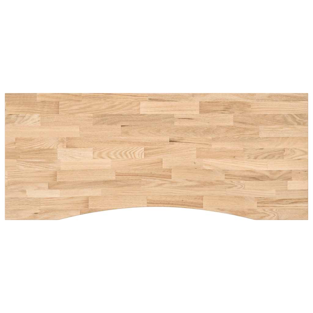 bordplade ubehandlet 120x60x2,5 cm massivt egetræ rektangulær
