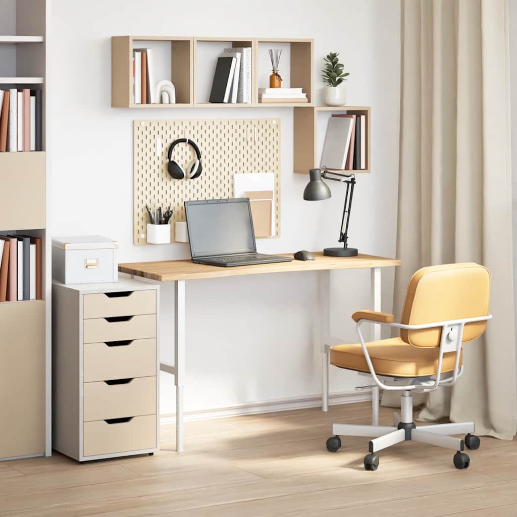 bordplade ubehandlet 120x60x2,5 cm massivt egetræ rektangulær