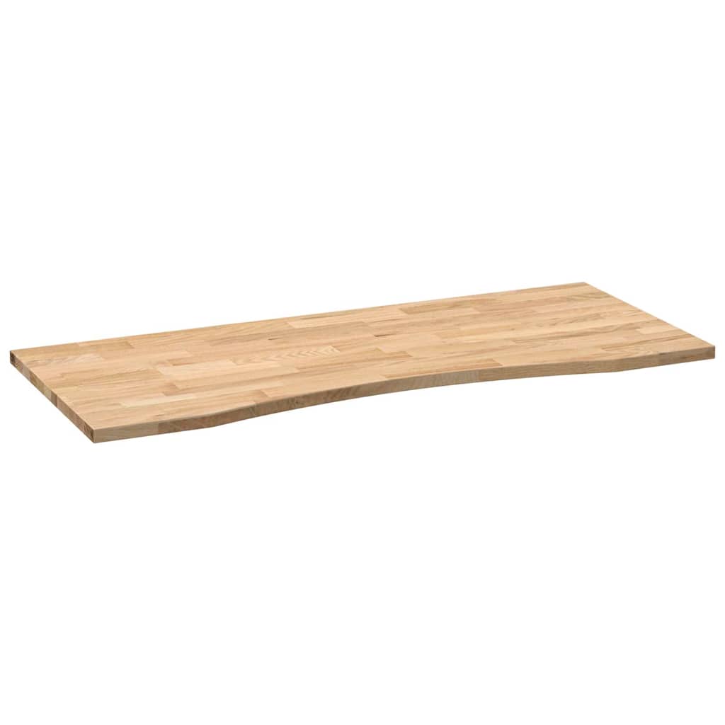 bordplade ubehandlet 120x60x2,5 cm massivt egetræ rektangulær