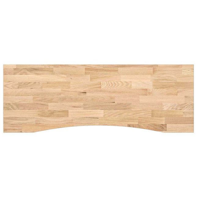 bordplade ubehandlet 140x60x2,5 cm massivt egetræ rektangulær