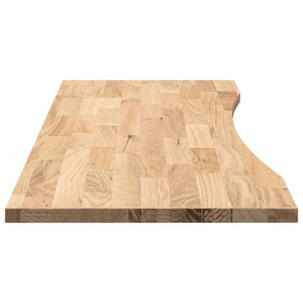 bordplade ubehandlet 140x60x2,5 cm massivt egetræ rektangulær