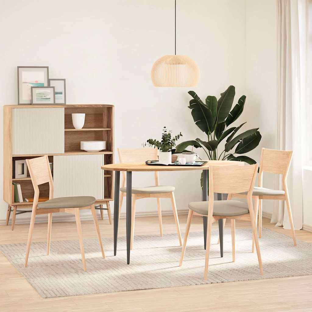 bordplade 120x60x2 cm massivt egetræ oval