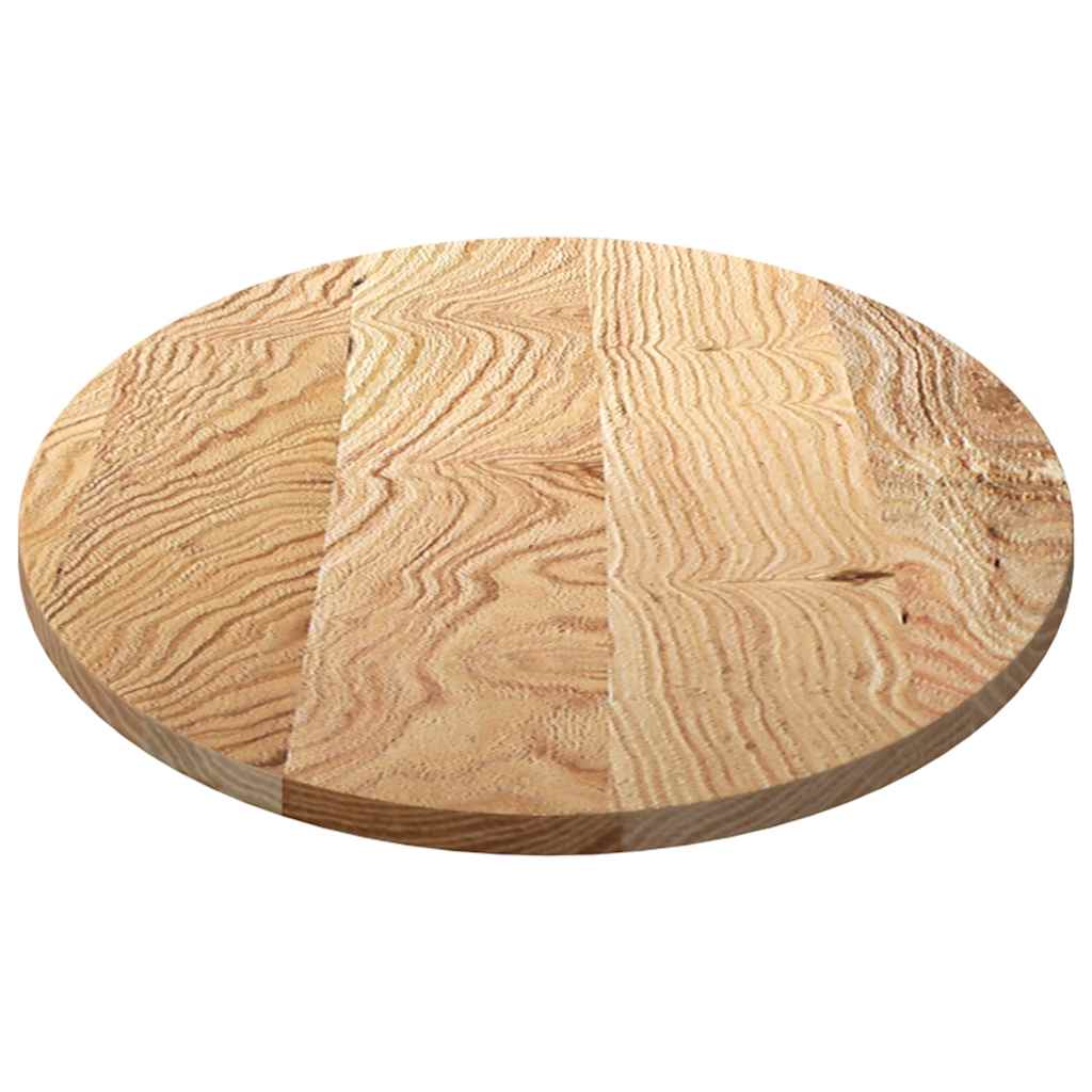 bordplade 120x60x2 cm massivt egetræ oval