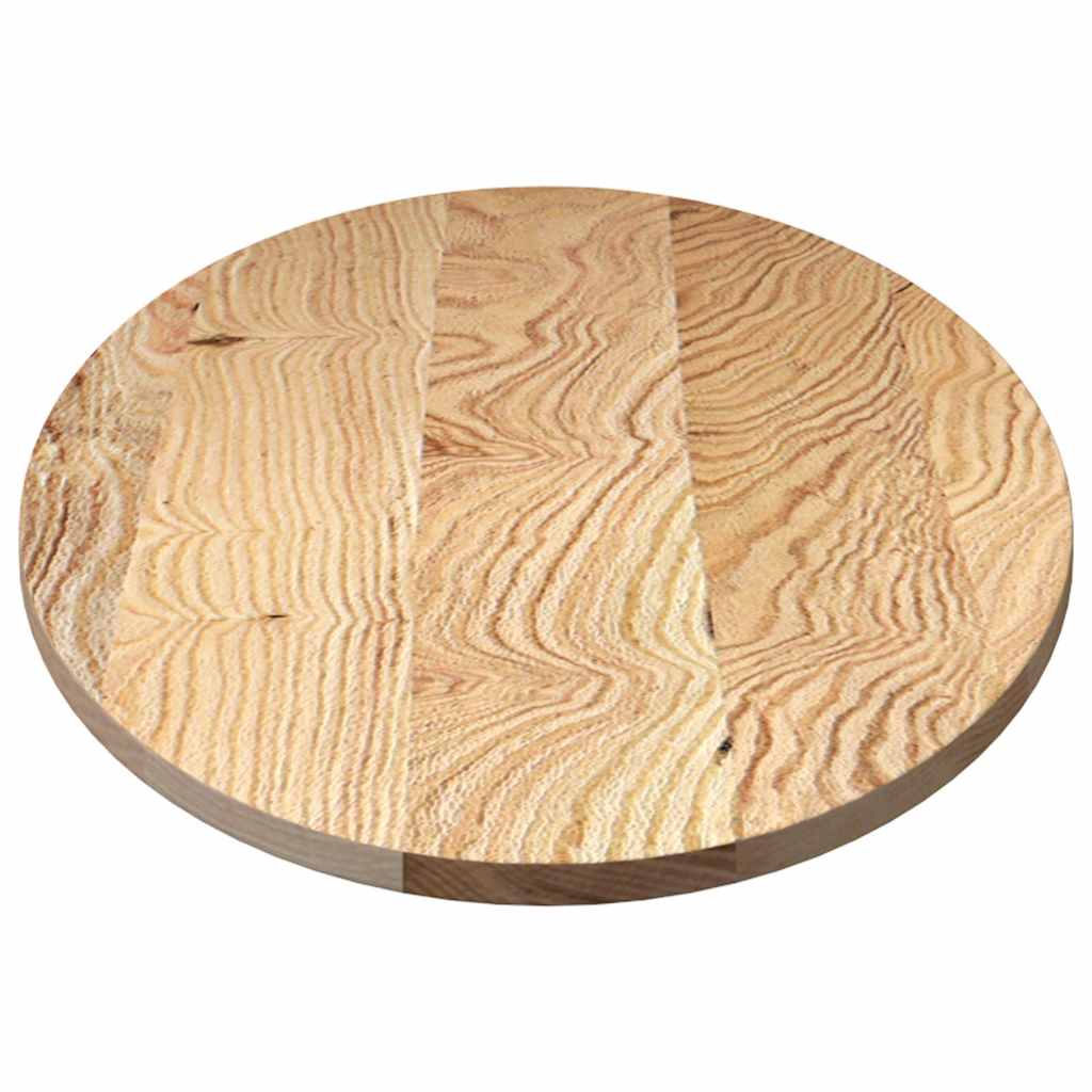 bordplade 140x60x2 cm massivt egetræ oval