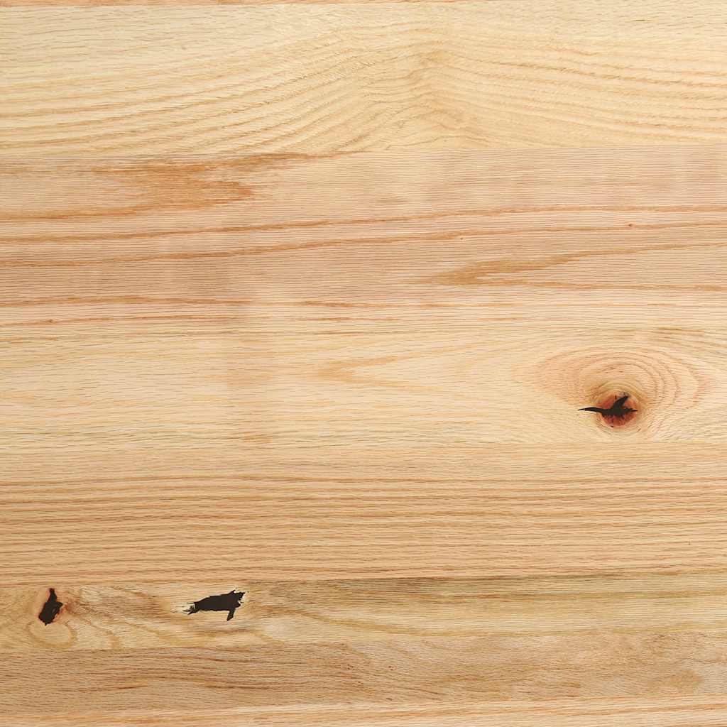 bordplade 140x60x2 cm massivt egetræ oval
