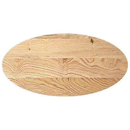 bordplade 100x50x4 cm massivt egetræ oval