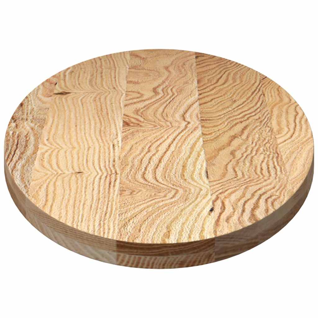 bordplade 140x60x4 cm massivt egetræ oval