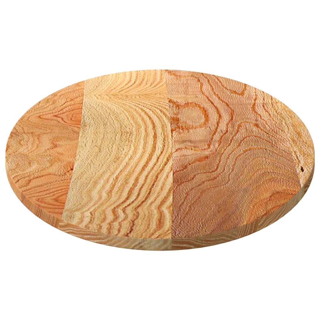 bordplade 120x60x2 cm massivt egetræ oval lysebrun