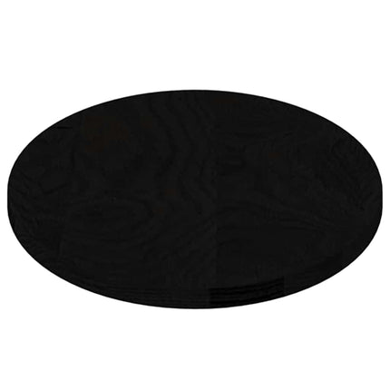 bordplade 80x40x2 cm massivt egetræ oval mørkebrun