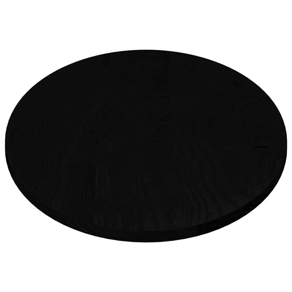 bordplade 140x60x2 cm massivt egetræ oval mørkebrun