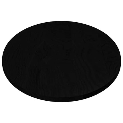 bordplade 140x60x2 cm massivt egetræ oval mørkebrun