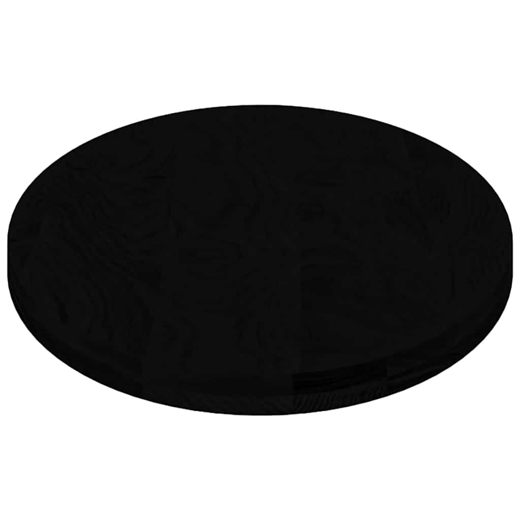 bordplade 120x60x4 cm massivt egetræ oval mørkebrun