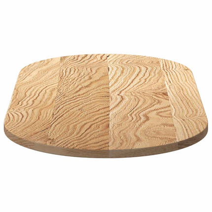 bordplade 100x50x2 cm massivt egetræ oval