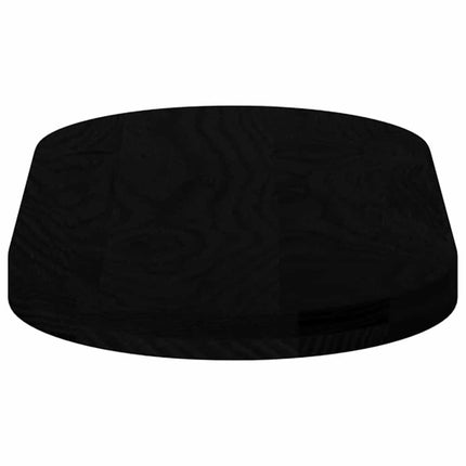bordplade 80x40x4 cm massivt egetræ oval mørkebrun