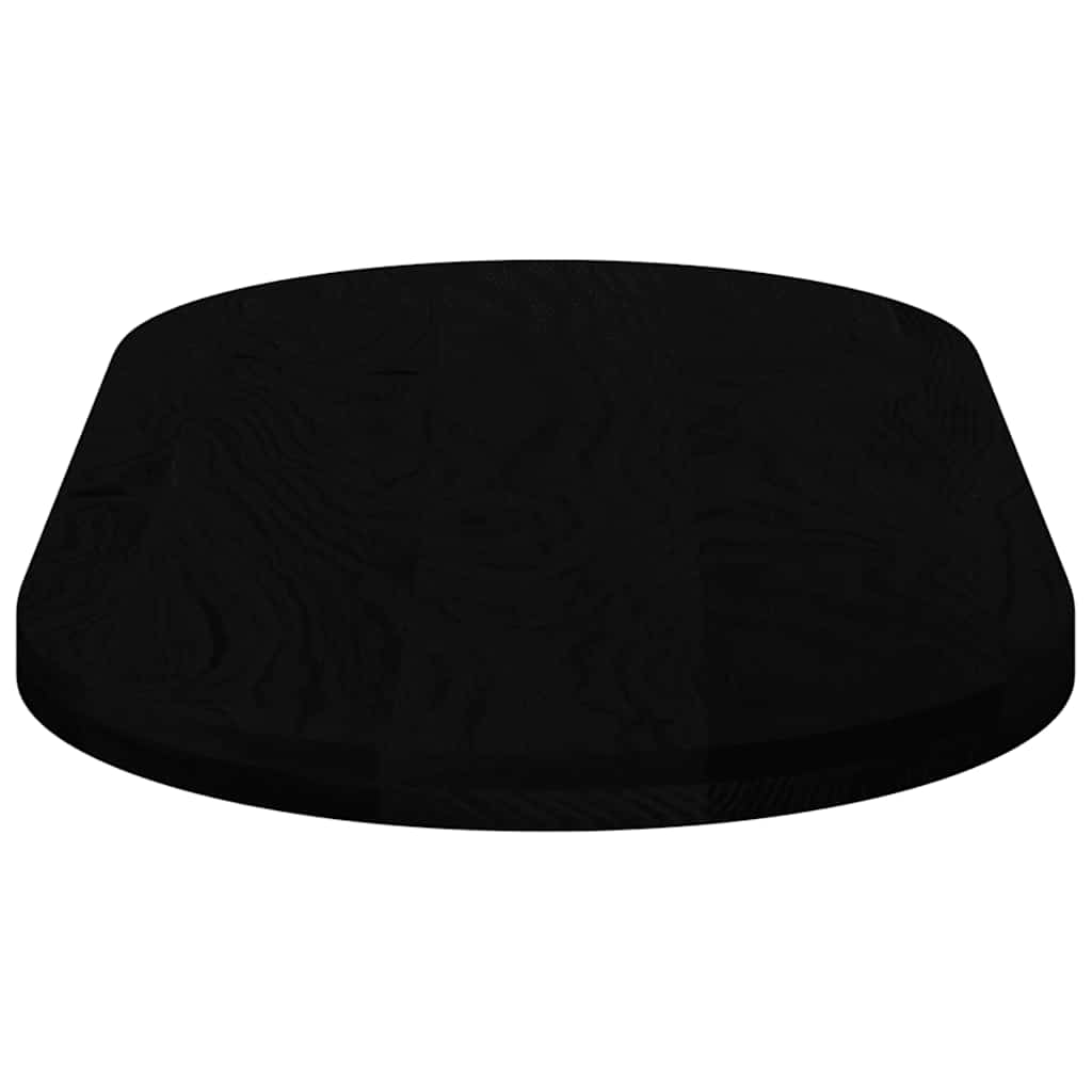 bordplade 120x60x4 cm massivt egetræ oval mørkebrun