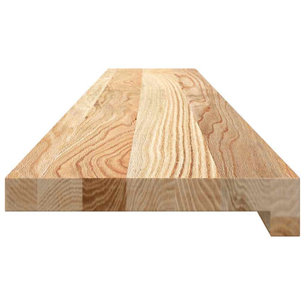 vindueskarme 2 stk ubehandlet 120x20x2 cm massivt egetræ