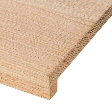 vindueskarme 2 stk ubehandlet 160x20x2 cm massivt egetræ