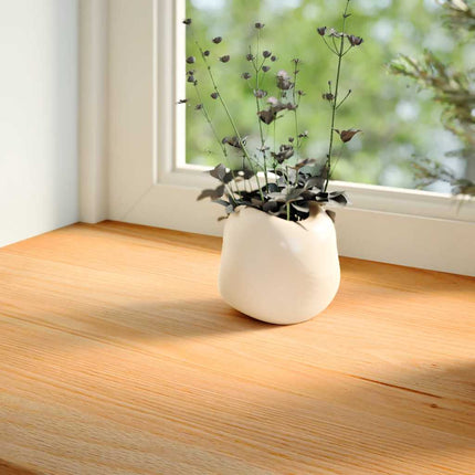 vindueskarme 2 stk lysebrun 90x15x2 cm massivt egetræ