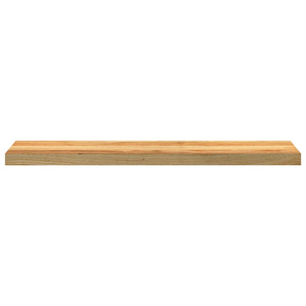 vindueskarme 2 stk lysebrun 100x20x2 cm massivt egetræ