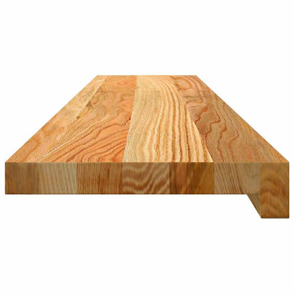 vindueskarme 2 stk lysebrun 100x20x2 cm massivt egetræ