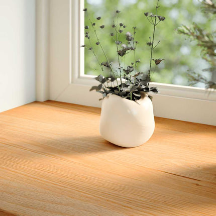 vindueskarme 2 stk lysebrun 100x25x2 cm massivt egetræ