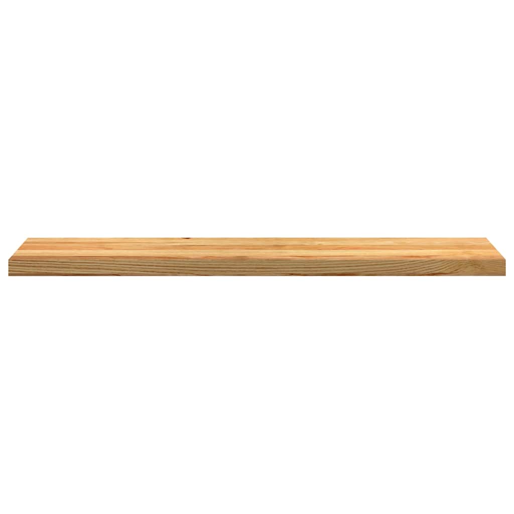 vindueskarme 2 stk lysebrun 120x30x2 cm massivt egetræ