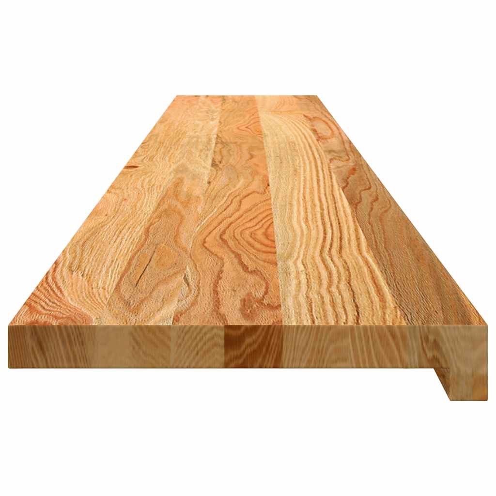 vindueskarme 2 stk lysebrun 160x30x2 cm massivt egetræ
